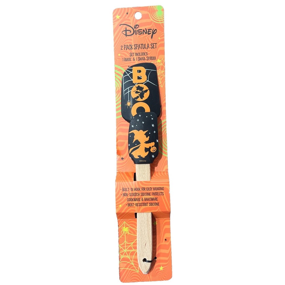 NEW! Disney Mickey Mouse Witch Halloween 2 Pack Spatula Set Boo